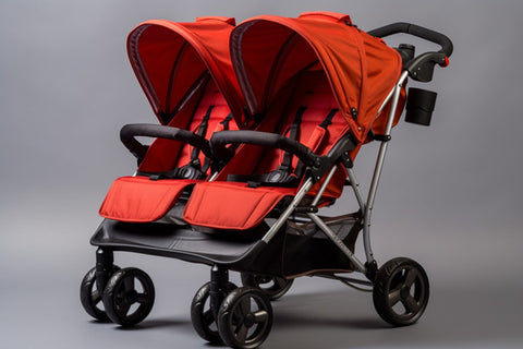 Double Stroller in red