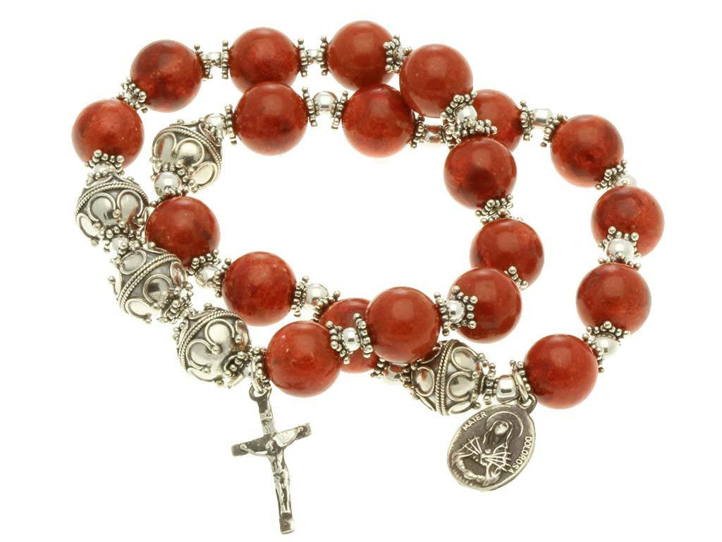 HFO: Red Soft Plastic Cord Rosary