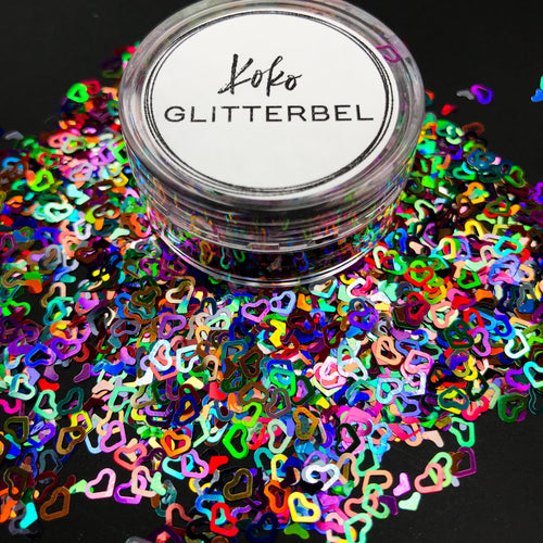 Rainbow Glitter - Confetti Glitter - Dot Glitter - Glitter Shapes - Ho –  Lisa's Bling Boutique