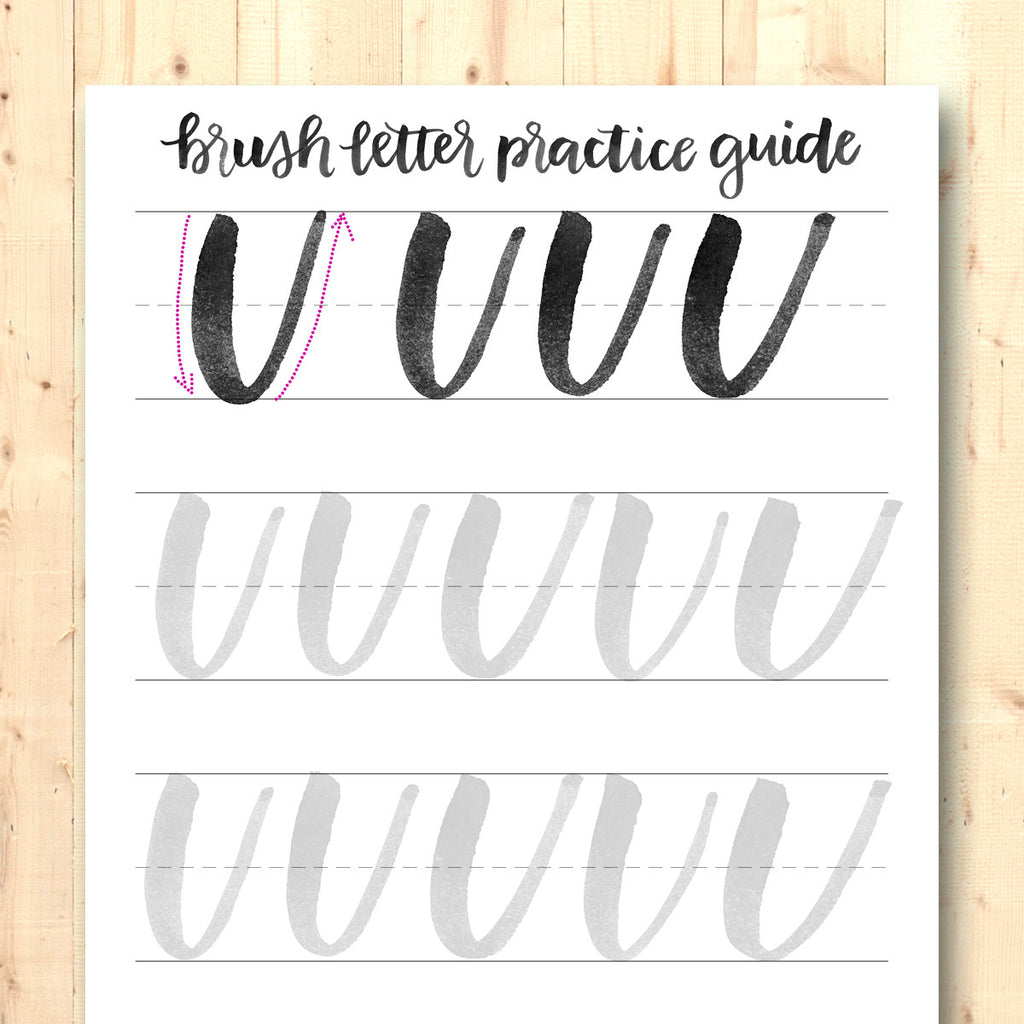 Comprehensive Brush Letter Practice Guide