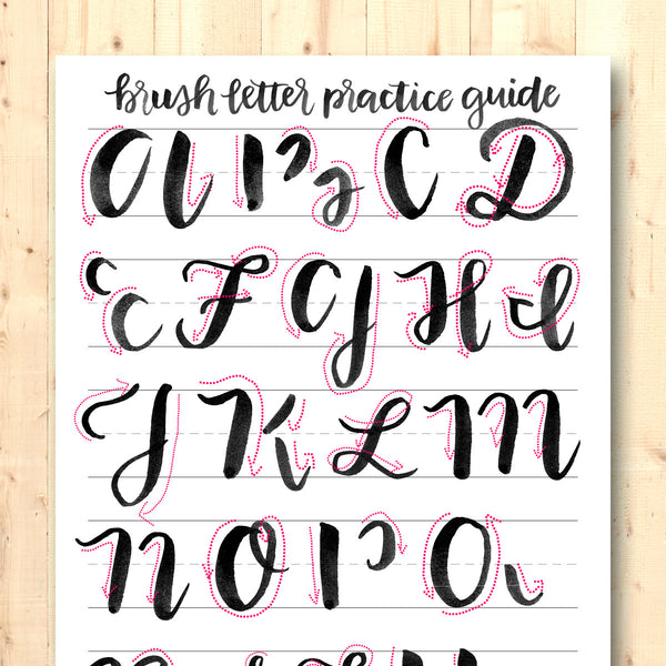 Comprehensive Brush Letter Practice Guide