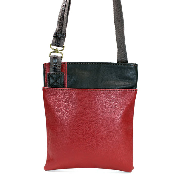 Chala Crossbody SWING Bag Vegan Leather (Burgundy Music)