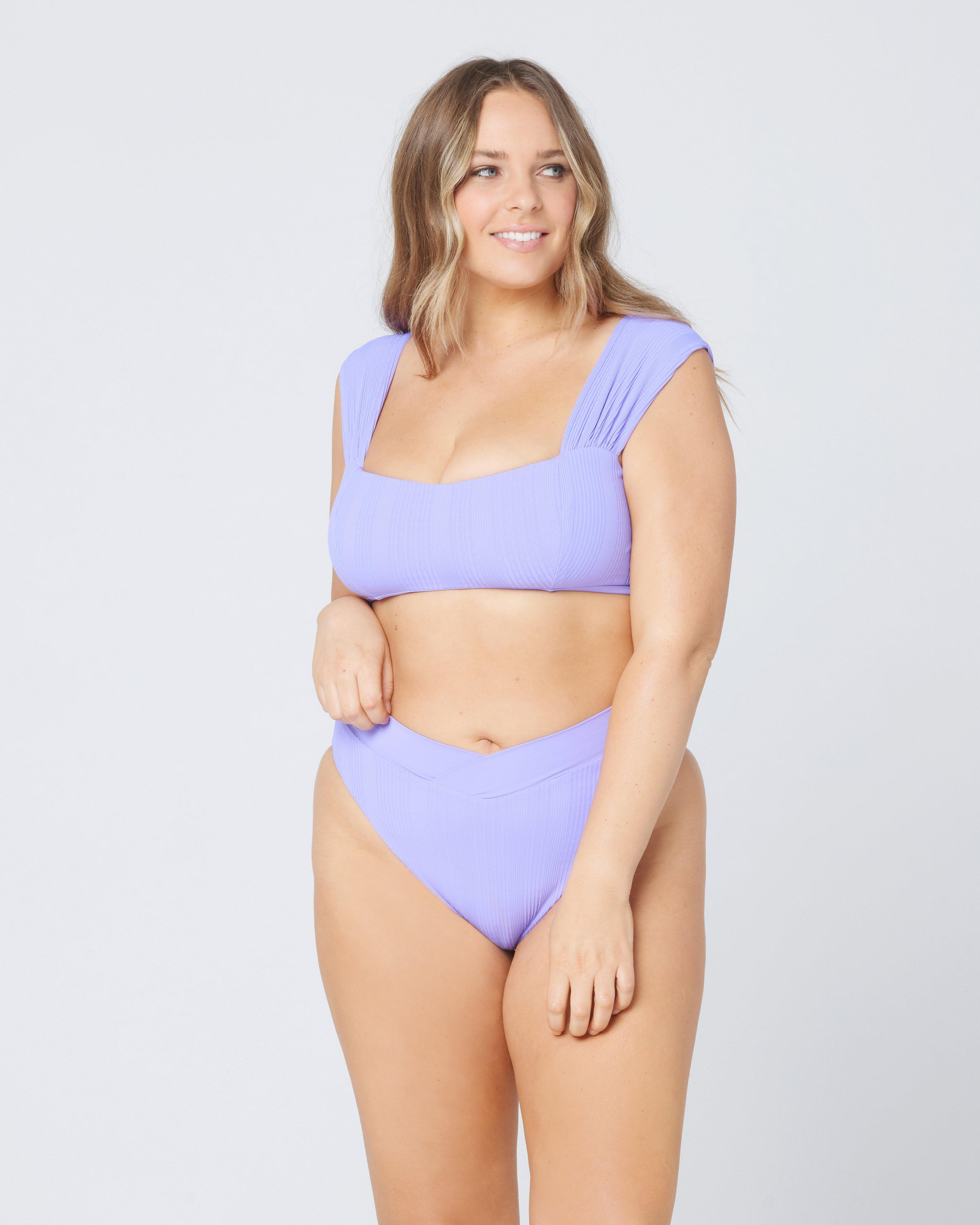 Pointelle Rib Court Bikini Bottom