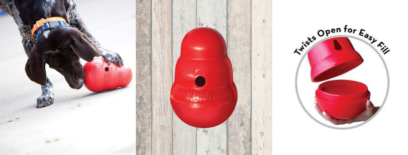 KONG WOBBLER DISPENSER OF TREATS FOR DOGS