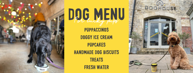 dog menu for dog cafe