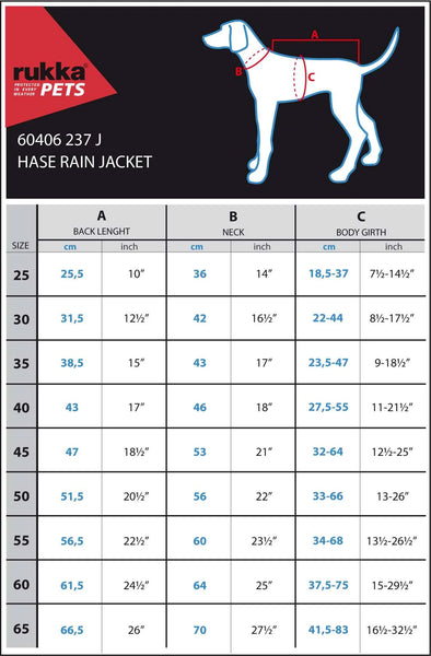 rukka hase size guide