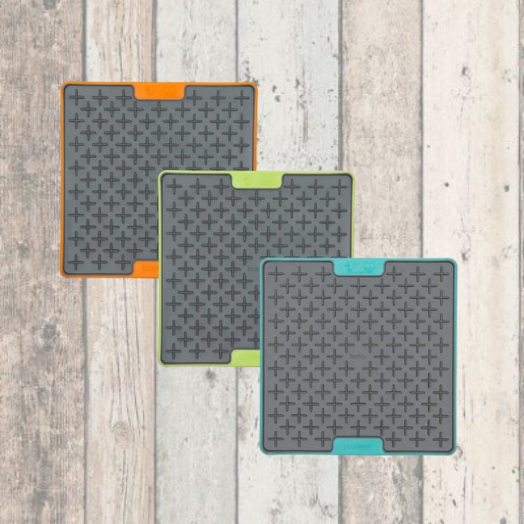 Honeycomb Design Emat Enrichment Lick Mat - Marmalade