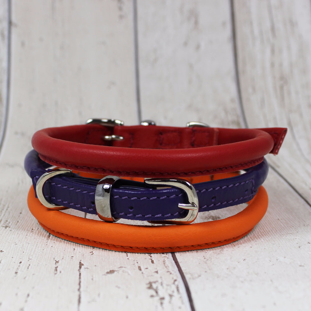are rolled leather collars good for dogs