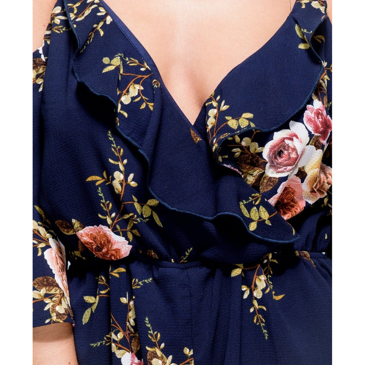 Penelope Cold Shoulder Floral Romper – Provi Apparel