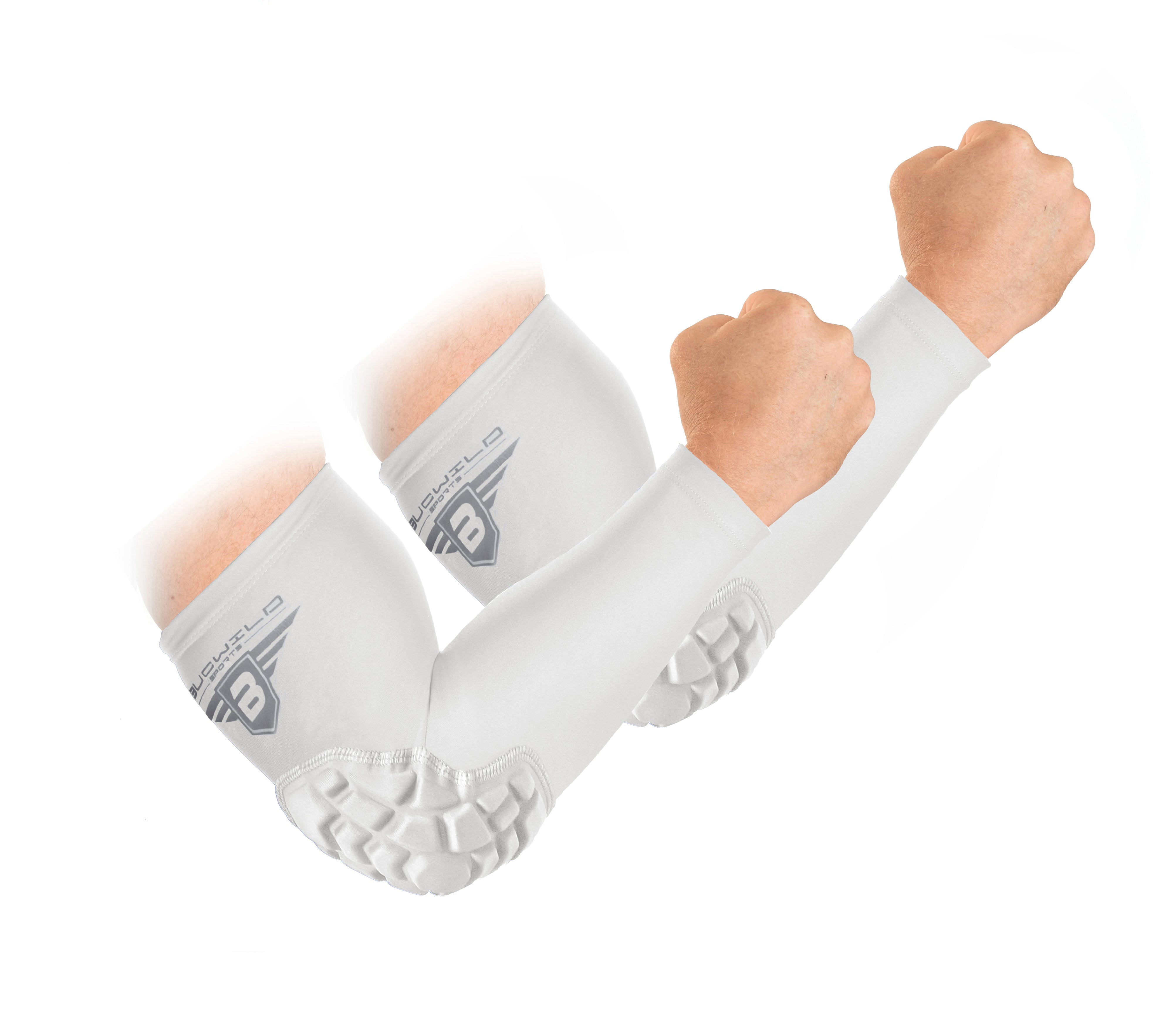 Padded Arm Sleeves - White