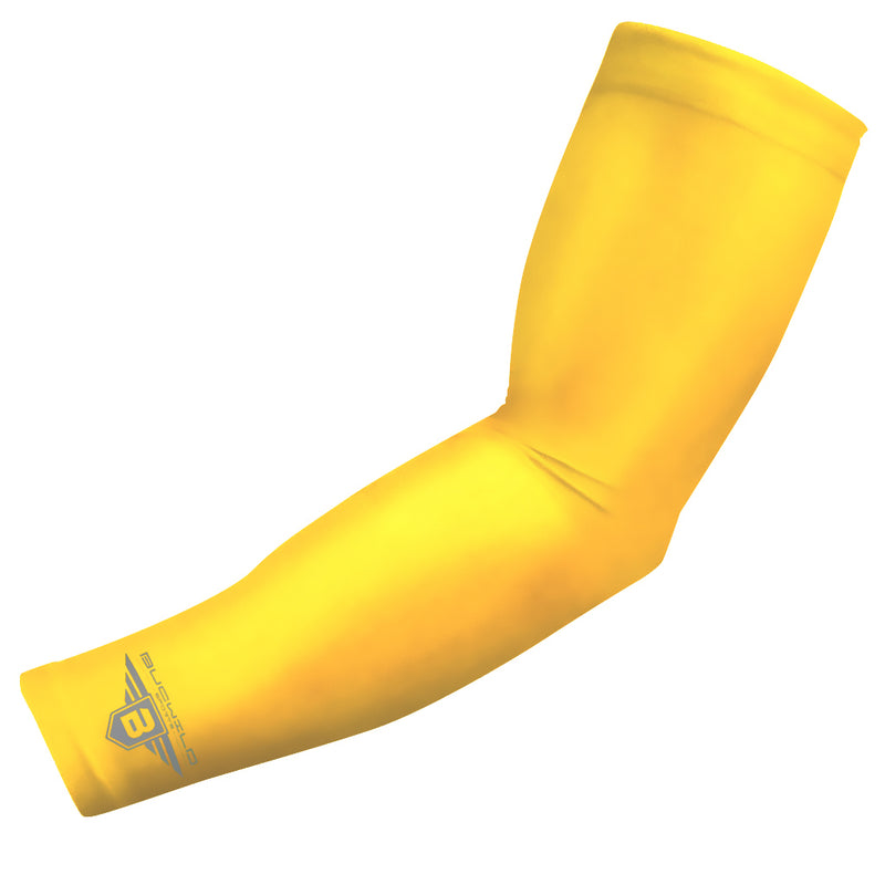 Bucwild Sports Yellow Compression Arm Sleeve Youth Adult Sizes