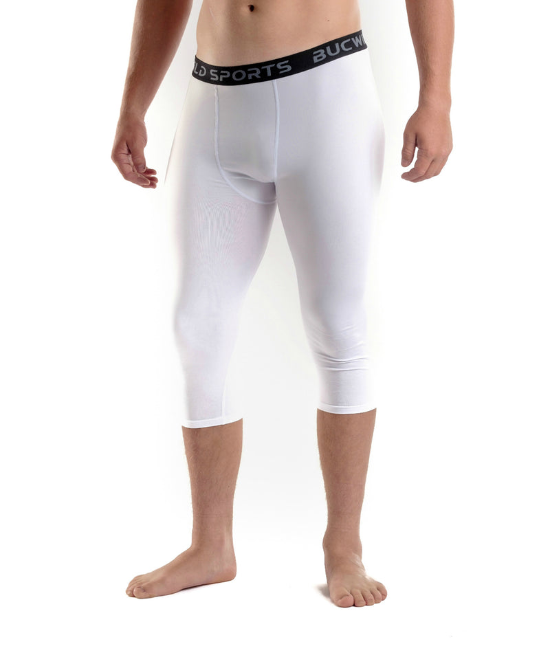 3/4 Compression Pants/Tights - White – Bucwild Sports