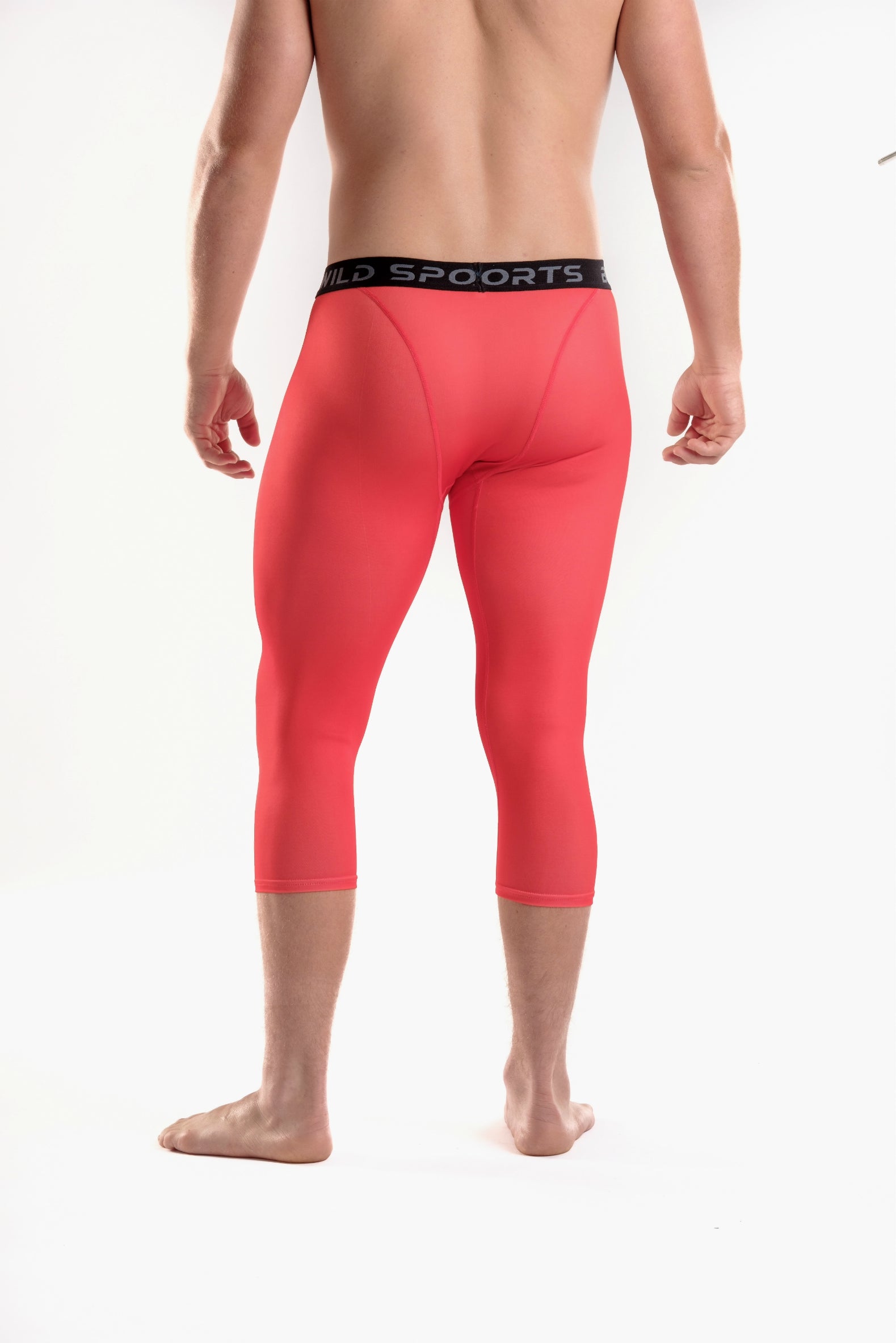 red mens compression pants