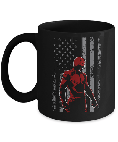 Gearbubble Coffee Mug 11oz Mug / Black Daredevil USA Flag Mug