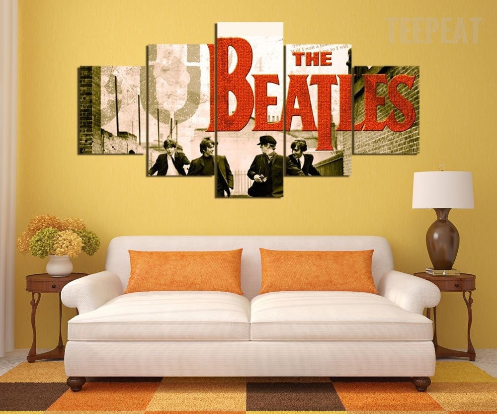 The Beatles: A Hard Day's Night Painting - 5 Piece Canvas - Empire ...