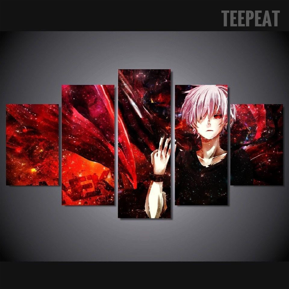 Tokyo Ghoul Ken Kaneki 5 Piece Canvas Painting Empire Prints