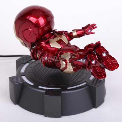 floating iron man figure