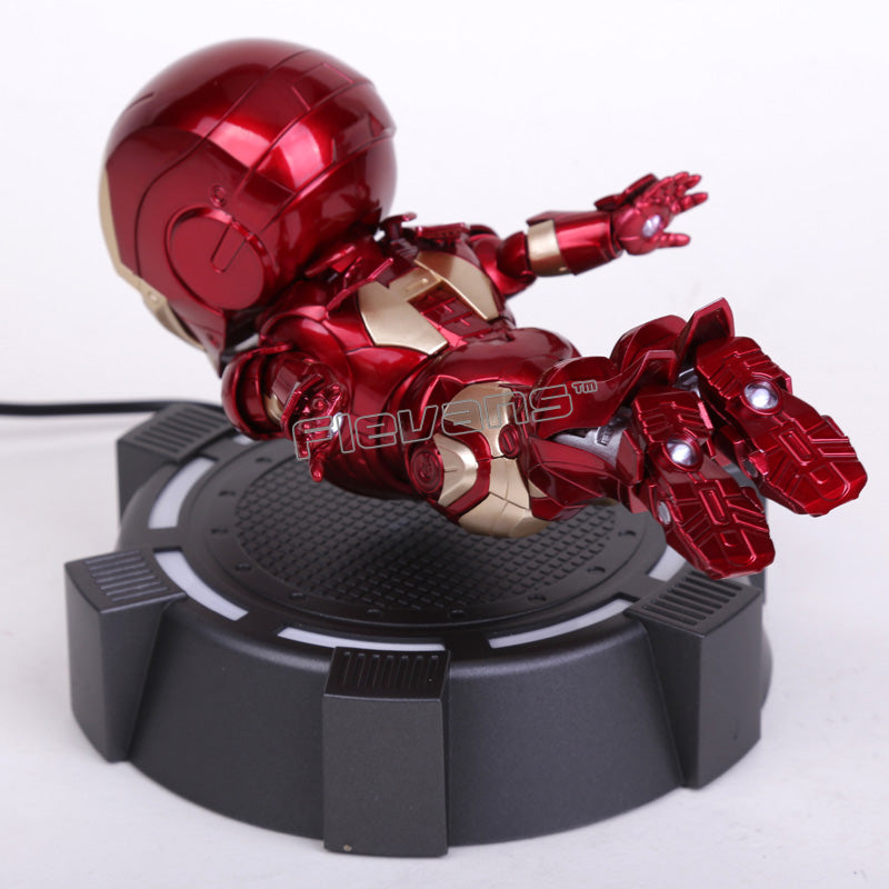 floating iron man action figure