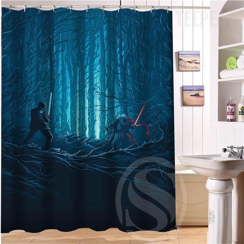 star wars shower curtain