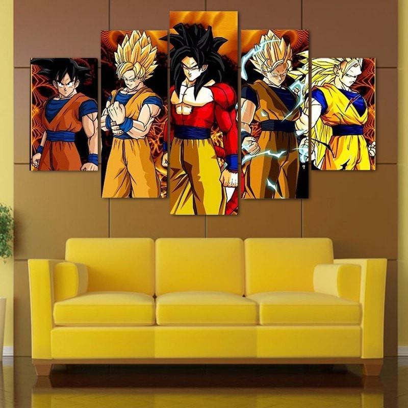 Dragon Ball Z Goku Super Saiyan 5 Piece Canvas Empire Prints