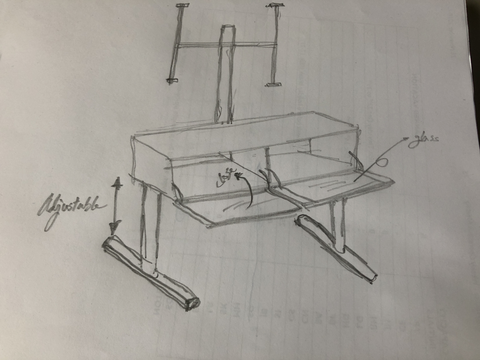 An adjustable height design will solve the problem