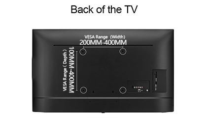 Back Of TV VESA 200MM-400MM