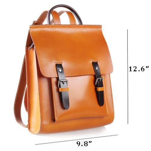 leather satchel backpack women's