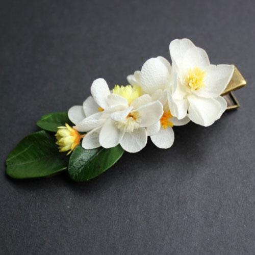 real flower hair clip