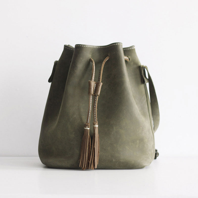 handmade bucket bag