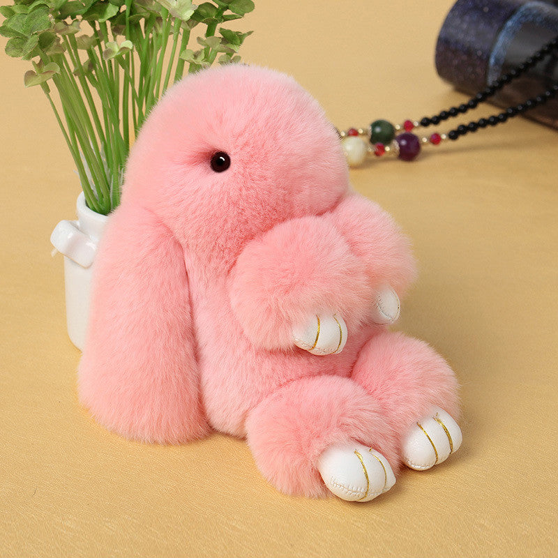 fluffy pink bunny