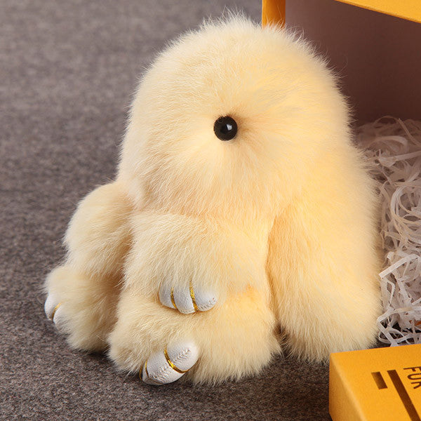 small fluffy bunny toy