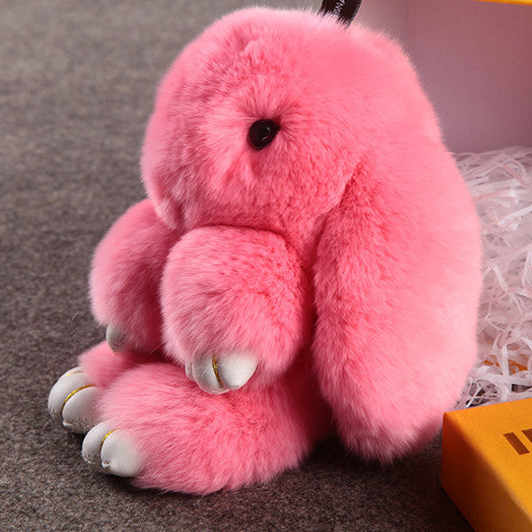 fluffy pink bunny