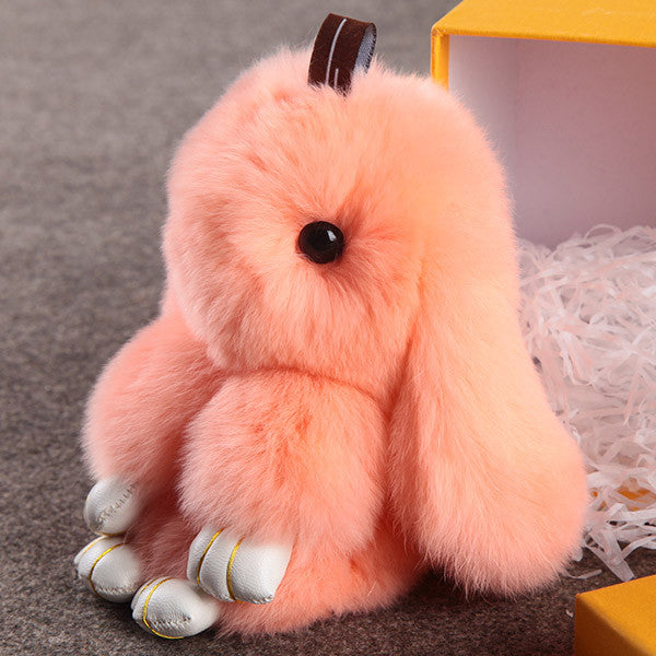 fluffy pink bunny