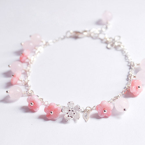 Cute Pink Crystal Bracelet 