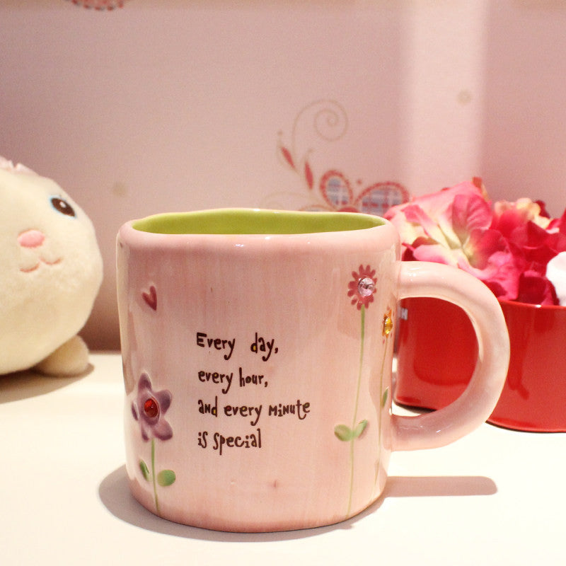 Handmade Cute Cool Oversized Quotes Tall Pottery Funny Coffee Milk Mug Evergiftz