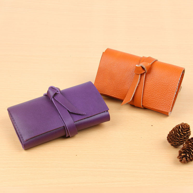 Handmade leather vintage women long wallet card coin purse wallet – Evergiftz
