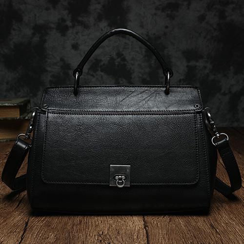 best black leather handbag