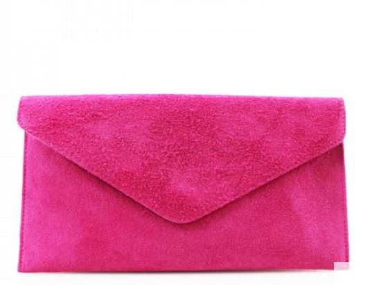 fuchsia clutch bag