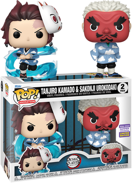 Buy Pop! Tanjiro Kamado & Sakonji Urokodaki 2-Pack at Funko.