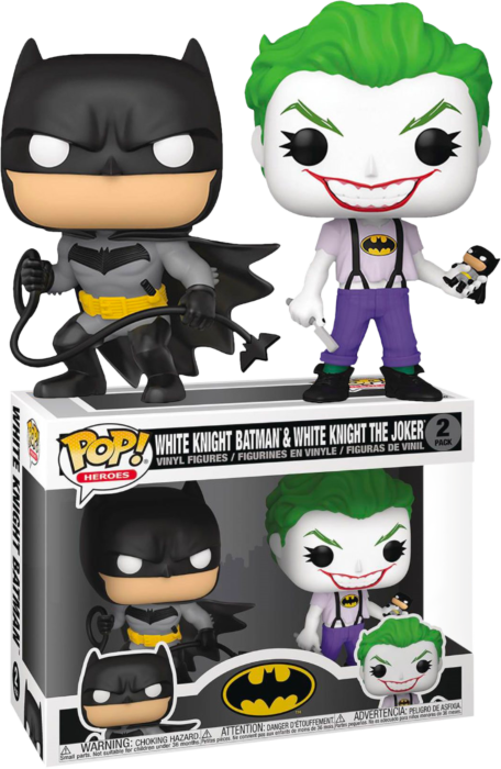 Batman - Batman & Joker (White Knight) Exclusive Pop! Vinyl 2-Pack | Rogue  Online Pty Ltd