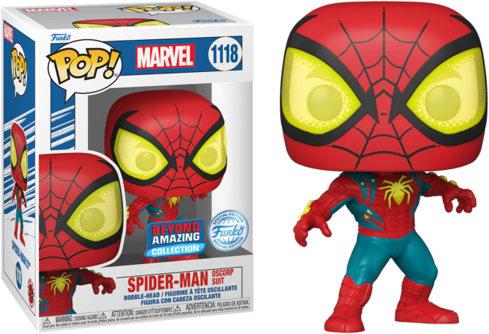 SPIDER-MAN - Beyond Amazing - Spider-Man in Oscorp Suit Exclusive Pop! |  Rogue Online Pty Ltd