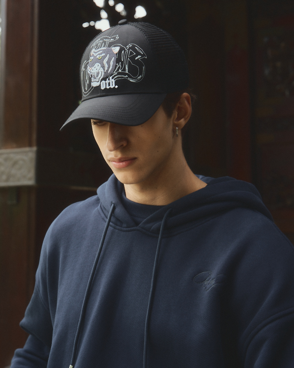 Black Tiger Mesh Cap