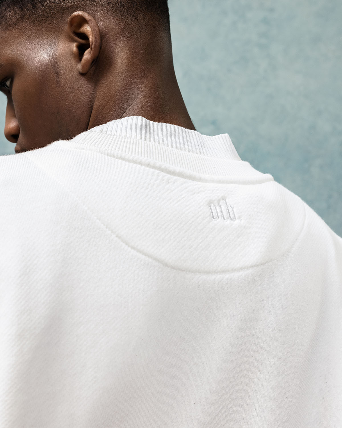 Ivory High-Neck Sweatshirt