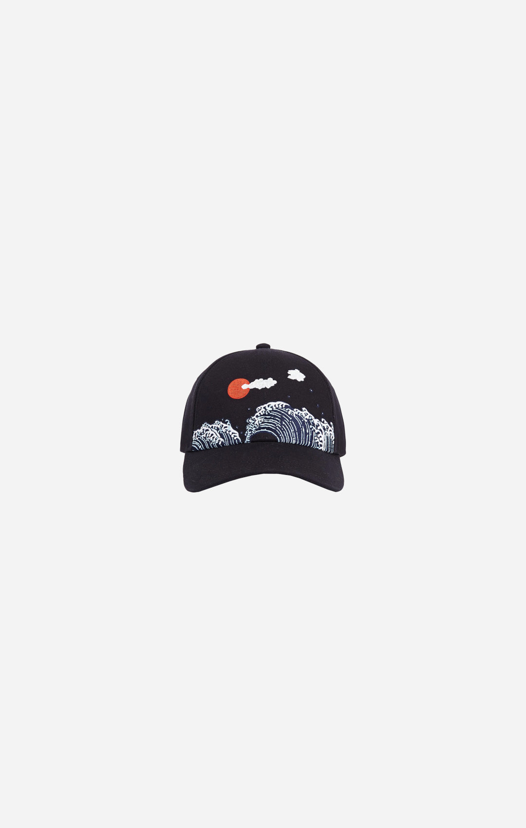 Wave Black Baseball Cap