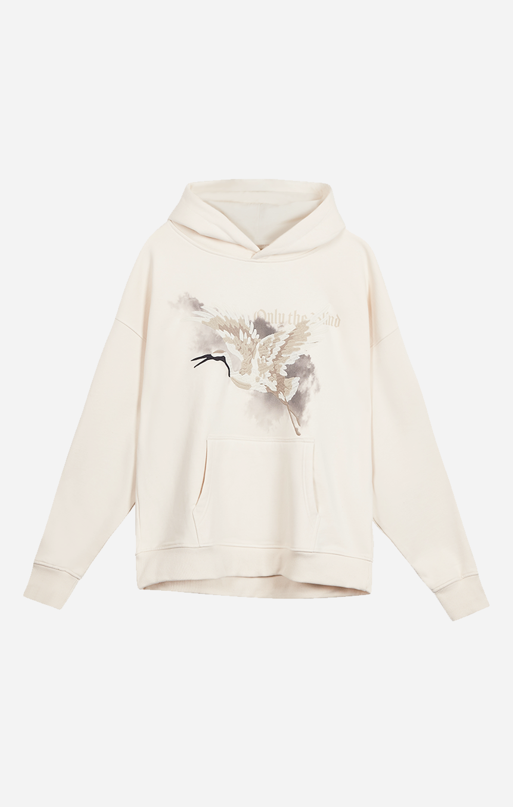 Beige Heron Hoodie