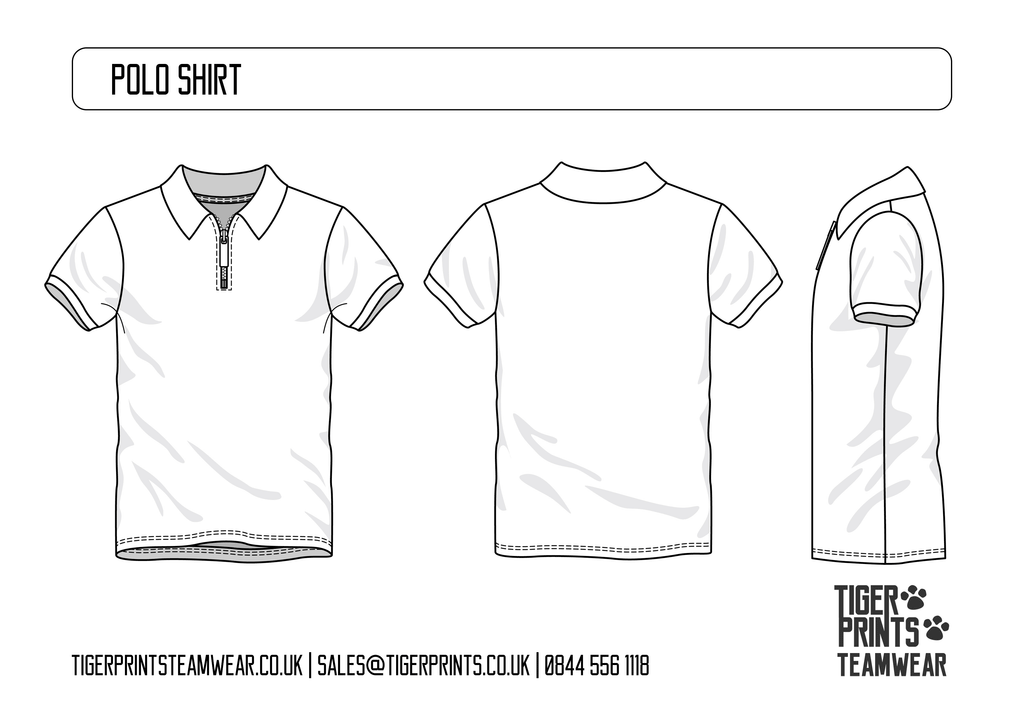 Polo shirt template