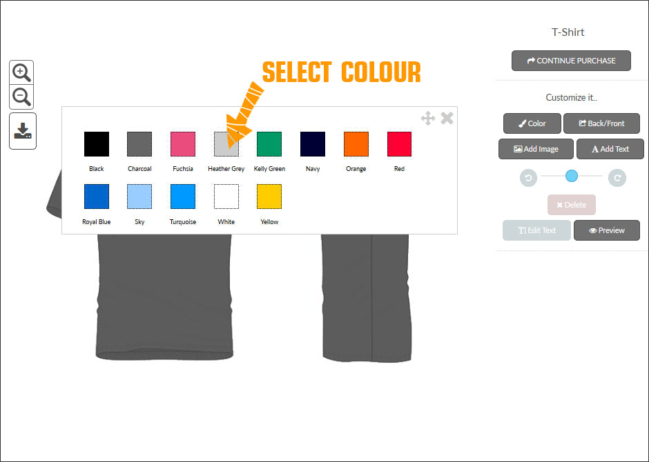 Colour change chart