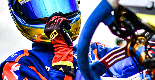 Delta Racewear custom kart gloves photo