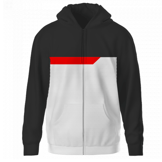 Motorsport teamwear sublimated zip hoodie design blank