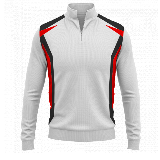 Motorsport teamwear sublimated zip neck jumper design 2